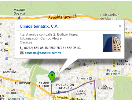 Ubicación de la clínica
