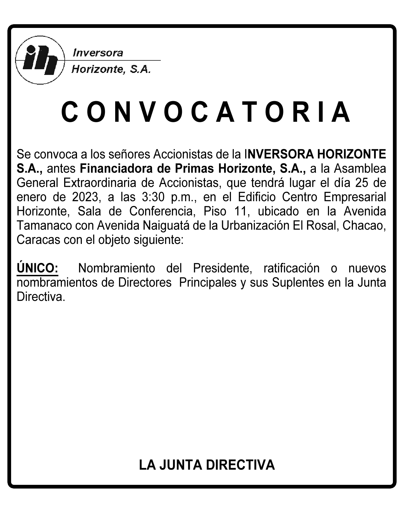 SEGUROS HORIZONTE 17.01.23